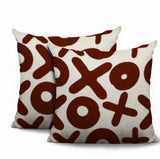 Ohi 2 Sets Square Indoor/Outdoor Reversible Indoor Pillow