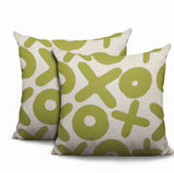 Ohi 2 Sets Indoor/Outdoor Reversible Indoor Square Pillow