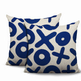 Ohi 2 Sets Square Indoor/Outdoor Reversible Indoor Pillow