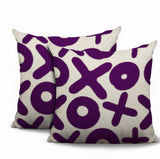 Ohi 2 Sets Square Indoor/Outdoor Reversible Indoor Pillow