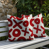Ohi 2 Sets Lumbar Indoor/Outdoor Reversible Indoor Pillow