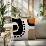 Oki Abstract Reversible Indoor/Outdoor Square Pillow
