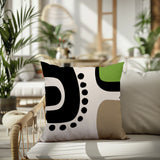 Oki Abstract Reversible Indoor/Outdoor Square Pillow