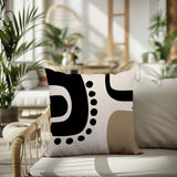 Oki Abstract Reversible Indoor/Outdoor Square Pillow