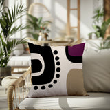 Oki Abstract Reversible Indoor/Outdoor Square Pillow
