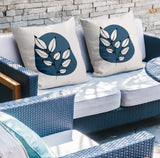 Olie Botanical Reversible Indoor/Outdoor Square Pillow