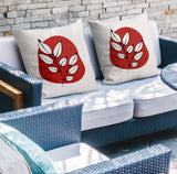 Olie Botanical Reversible Indoor/Outdoor Square Pillow