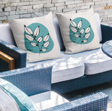 Olie Botanical Reversible Indoor/Outdoor Square Pillow