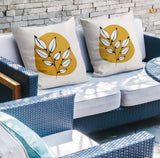 Olie Botanical Reversible Indoor/Outdoor Square Pillow