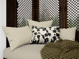 Olive Floral Reversible Indoor/Outdoor Rectangular Pillow