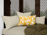 Olive Floral Reversible Indoor/Outdoor Rectangular Pillow