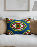 PolyTwill Eye Lumbar Indoor/Outdoor Throw Pillow