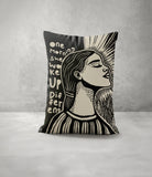 One Morning Faux Linen Lumber Pillow