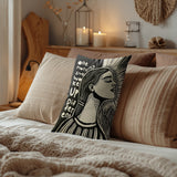 One Morning Faux Linen Lumber Pillow