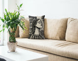 One Morning Faux Linen Lumber Pillow