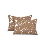 Opal Circles 2 Sets Indoor/Outdoor Reversible Rectangular Pillow
