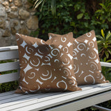 Opal Circles 2 Sets Indoor/Outdoor Reversible Square Pillow