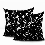 Opal Circles 2 Sets Indoor/Outdoor Reversible Square Pillow