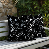 Opal Circles 2 Sets Indoor/Outdoor Reversible Square Pillow