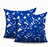 Opal Circles 2 Sets Indoor/Outdoor Reversible Square Pillow
