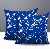 Opal Circles 2 Sets Indoor/Outdoor Reversible Square Pillow