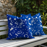 Opal Circles 2 Sets Indoor/Outdoor Reversible Square Pillow