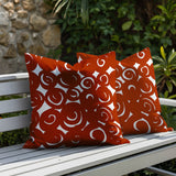 Opal Circles 2 Sets Indoor/Outdoor Reversible Square Pillow