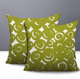 Opal Circles 2 Sets Indoor/Outdoor Reversible Square Pillow