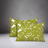 Opal Circles 2 Sets Indoor/Outdoor Reversible Rectangular Pillow