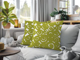 Opal Circles 2 Sets Indoor/Outdoor Reversible Square Pillow