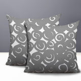 Opal Circles 2 Sets Indoor/Outdoor Reversible Square Pillow