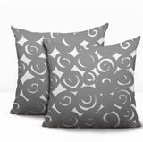 Opal Circles 2 Sets Indoor/Outdoor Reversible Square Pillow