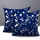 Opal Circles 2 Sets Indoor/Outdoor Reversible Square Pillow