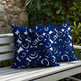 Opal Circles 2 Sets Indoor/Outdoor Reversible Square Pillow