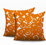 Opal Circles 2 Sets Indoor/Outdoor Reversible Square Pillow