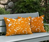 Opal Circles 2 Sets Indoor/Outdoor Reversible Rectangular Pillow