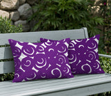Opal Circles 2 Sets Indoor/Outdoor Reversible Rectangular Pillow