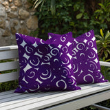 Opal Circles 2 Sets Indoor/Outdoor Reversible Square Pillow