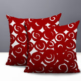 Opal Circles 2 Sets Indoor/Outdoor Reversible Square Pillow