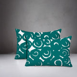 Opal Circles 2 Sets Indoor/Outdoor Reversible Rectangular Pillow