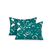 Opal Circles 2 Sets Indoor/Outdoor Reversible Rectangular Pillow