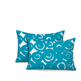 Opal Circles 2 Sets Indoor/Outdoor Reversible Rectangular Pillow