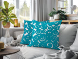 Opal Circles 2 Sets Indoor/Outdoor Reversible Square Pillow