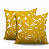Opal Circles 2 Sets Indoor/Outdoor Reversible Square Pillow