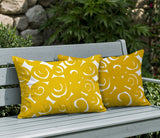 Opal Circles 2 Sets Indoor/Outdoor Reversible Rectangular Pillow
