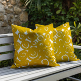 Opal Circles 2 Sets Indoor/Outdoor Reversible Square Pillow