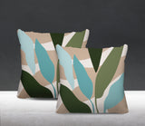 Ophelia Botanical Reversible Indoor/Outdoor Square Pillow