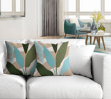 Ophelia Botanical Reversible Indoor/Outdoor Square Pillow