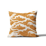 Copley Ocean Waves Square Indoor/Outdoor Throw Pillow