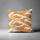 Copley Ocean Waves Square Indoor/Outdoor Throw Pillow